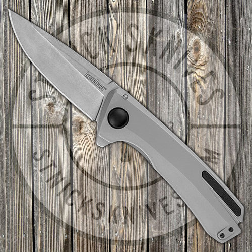 Kershaw Knives Comeback - KVT Ball Bearing Flipper - Stainless Handle - 8Cr13MoV Blade - 2055 FOLDING KNIVES - Tophatter Daily Deals