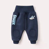 Baby winter plus velvet big PP pants Blue 0 - Tophatter Daily Deals