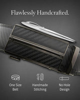 Microfiber Leather Ratchet Belt – No Holes, Custom Fit, 1.3" Strap Belts & Ties - Tophatter Daily Deals