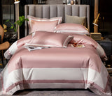 100 cotton 100 sheets quilt cover simple hotel bedding Pink bean paste 0 - Tophatter Daily Deals