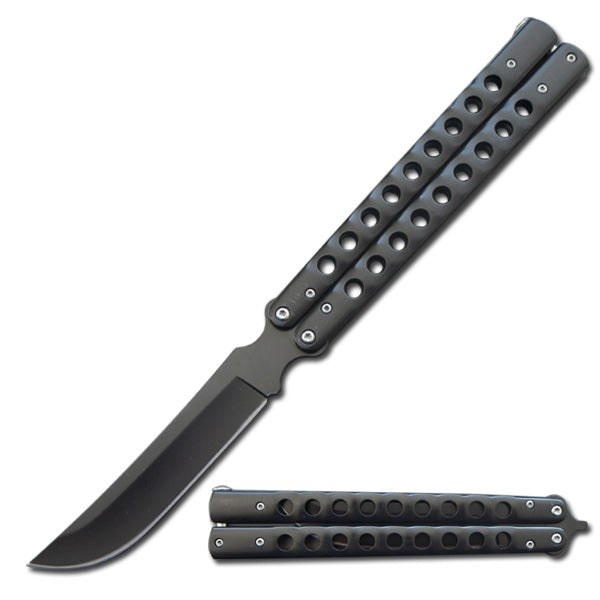 Demonic Balisong Butterfly Knife 6.25" Closed in Length - Tophatter's Inc. Weapons Store Online Collectible Weapons - Tophatter Daily Deals