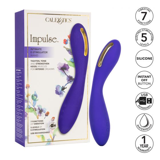 Impulse Intimate E Stimulator Wand in Purple Vibrator - Tophatter Daily Deals