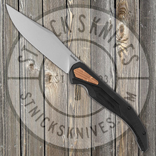 Kershaw Knives Strata - KVT Bearings - Black G10 and Stainless Handle - D2 Blade - 2076 FOLDING KNIVES - Tophatter Daily Deals