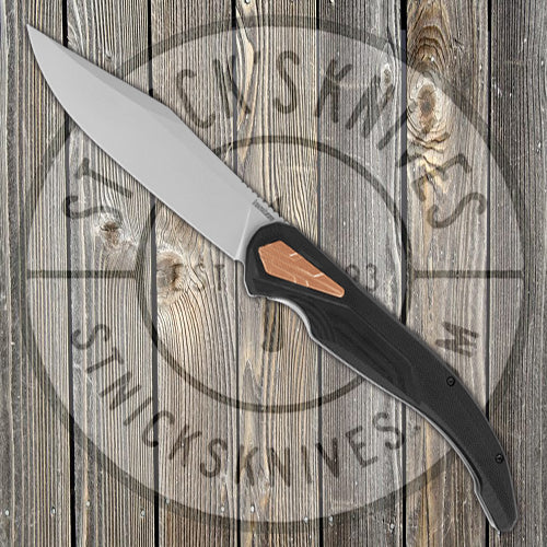 Kershaw Knives Strata XL - KVT Bearings - Black G10 and Stainless Handle - D2 Blade - 2077 FOLDING KNIVES - Tophatter Daily Deals