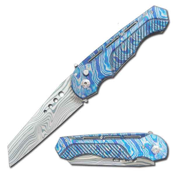 5.5" Closed Maddox Auto Switchblade Tanto Blade Knife - Tophatter's Inc. Weapons Store Online Collectible Weapons - Tophatter Daily Deals
