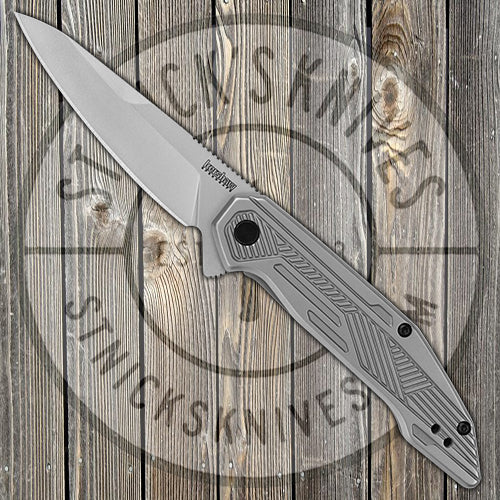 Kershaw Knives Terran - Assisted Opening - Stainless Handle - 8Cr13MoV Blade - 2080 FOLDING KNIVES - Tophatter Daily Deals