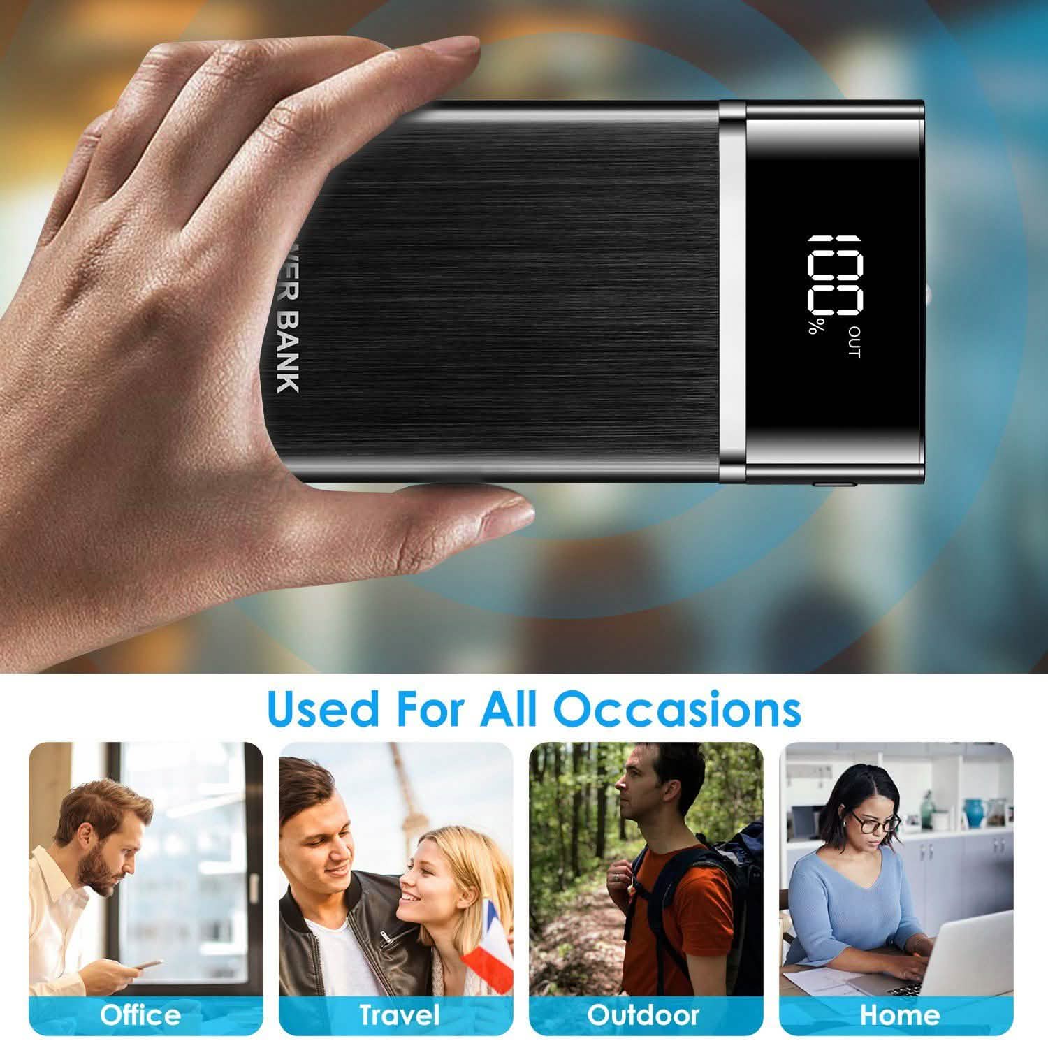 20800mAh Power Bank 76.96W External Battery Pack Mobile Accessories - Tophatter Daily Deals