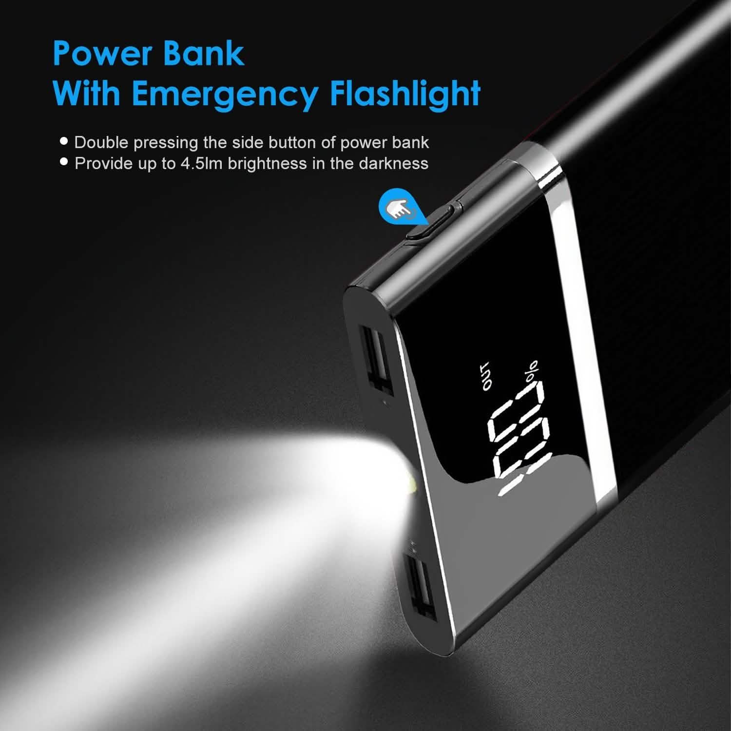 20800mAh Power Bank 76.96W External Battery Pack Mobile Accessories - Tophatter Daily Deals
