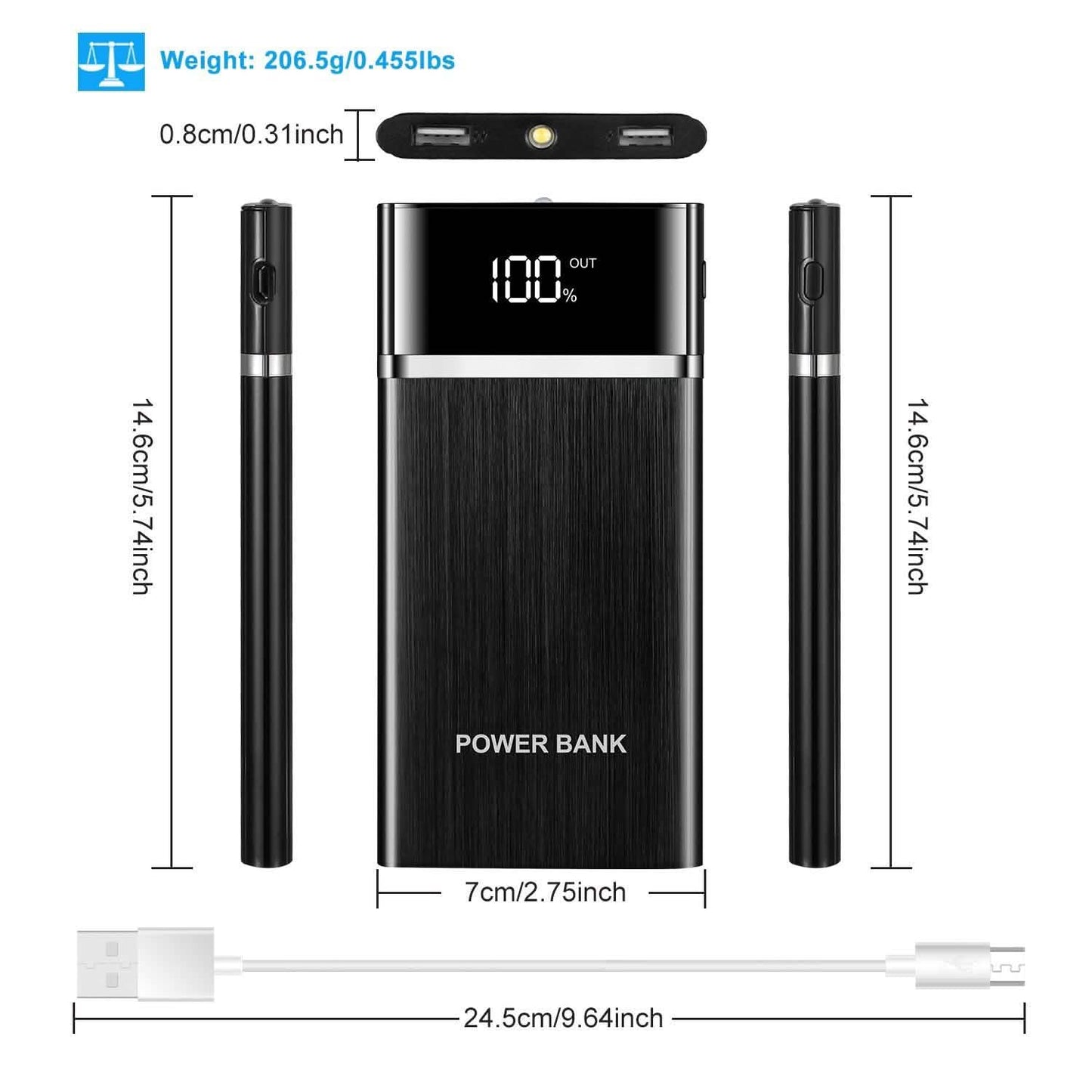 20800mAh Power Bank 76.96W External Battery Pack Mobile Accessories - Tophatter Daily Deals