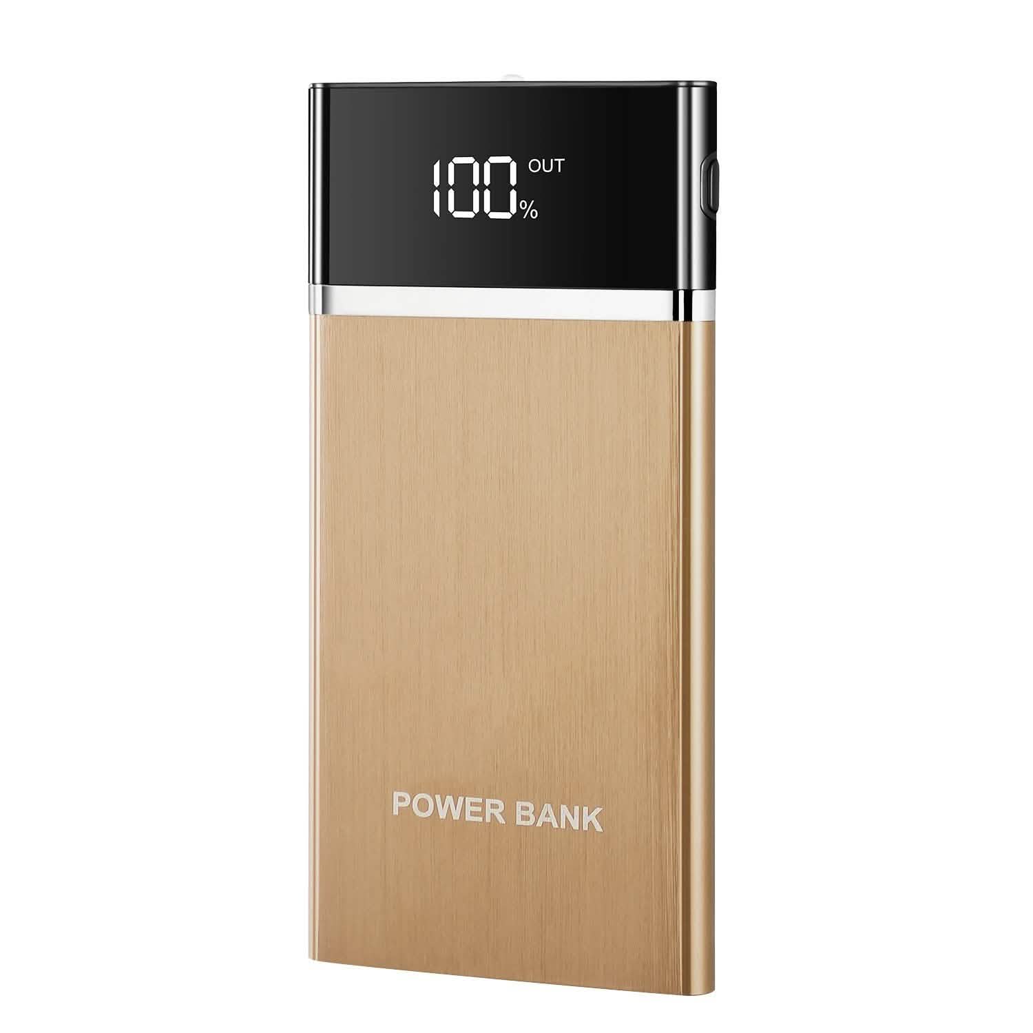20800mAh Power Bank 76.96W External Battery Pack Gold Mobile Accessories - Tophatter Daily Deals