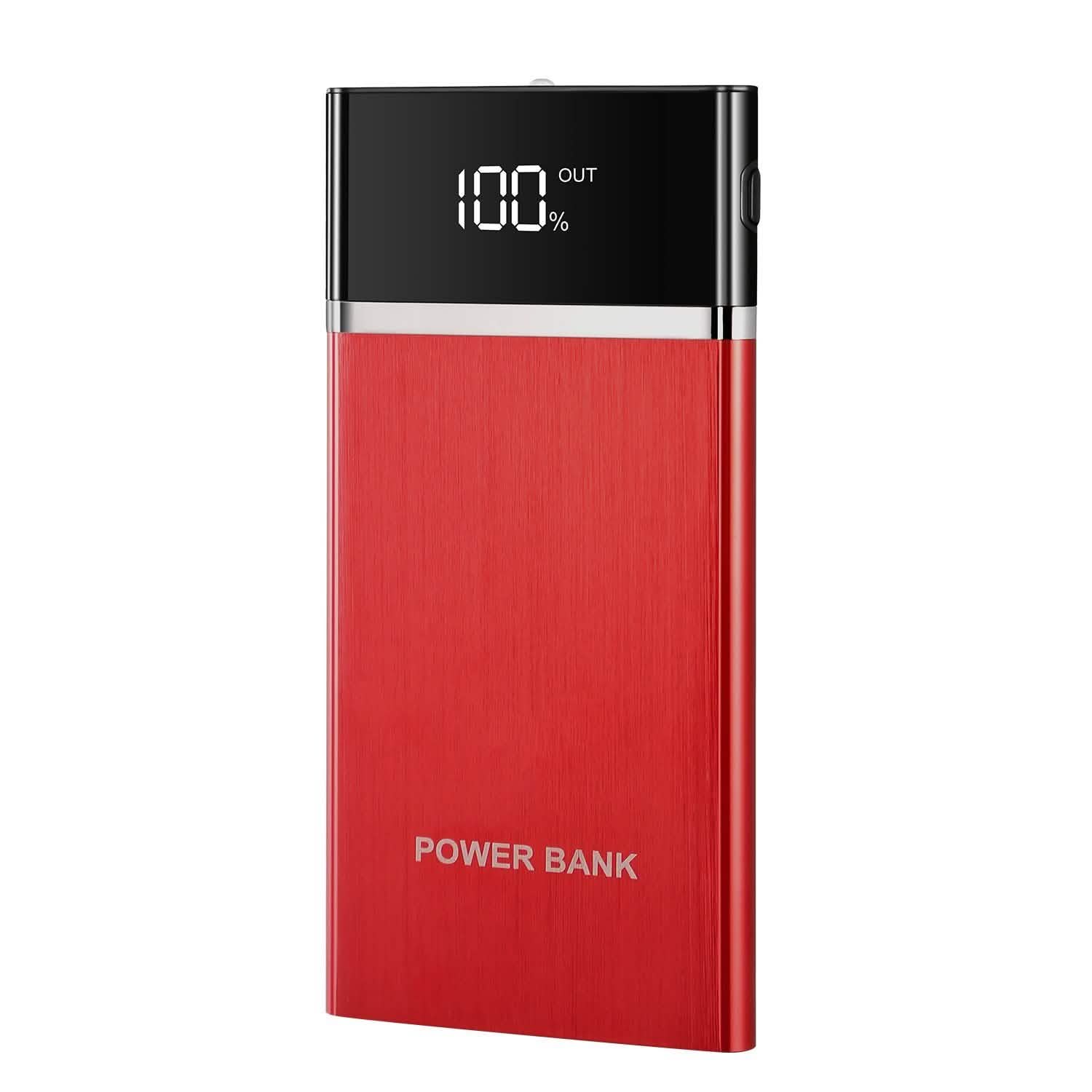 20800mAh Power Bank 76.96W External Battery Pack Red Mobile Accessories - Tophatter Daily Deals