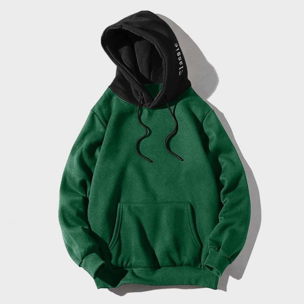Soft Relaxed Men's Pullover Hoodie - Contrast Hood, Casual Green 3D Changing Face Moving Picture Frame - Tophatter Daily Deals
