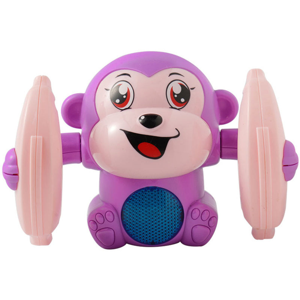 Baby Toys Electric Tumbling Monkey Light Music Puzzle Sound Tipping Monkey Kids Toys Early Educational Toys For Children Gifts Purple 0 - Tophatter Daily Deals