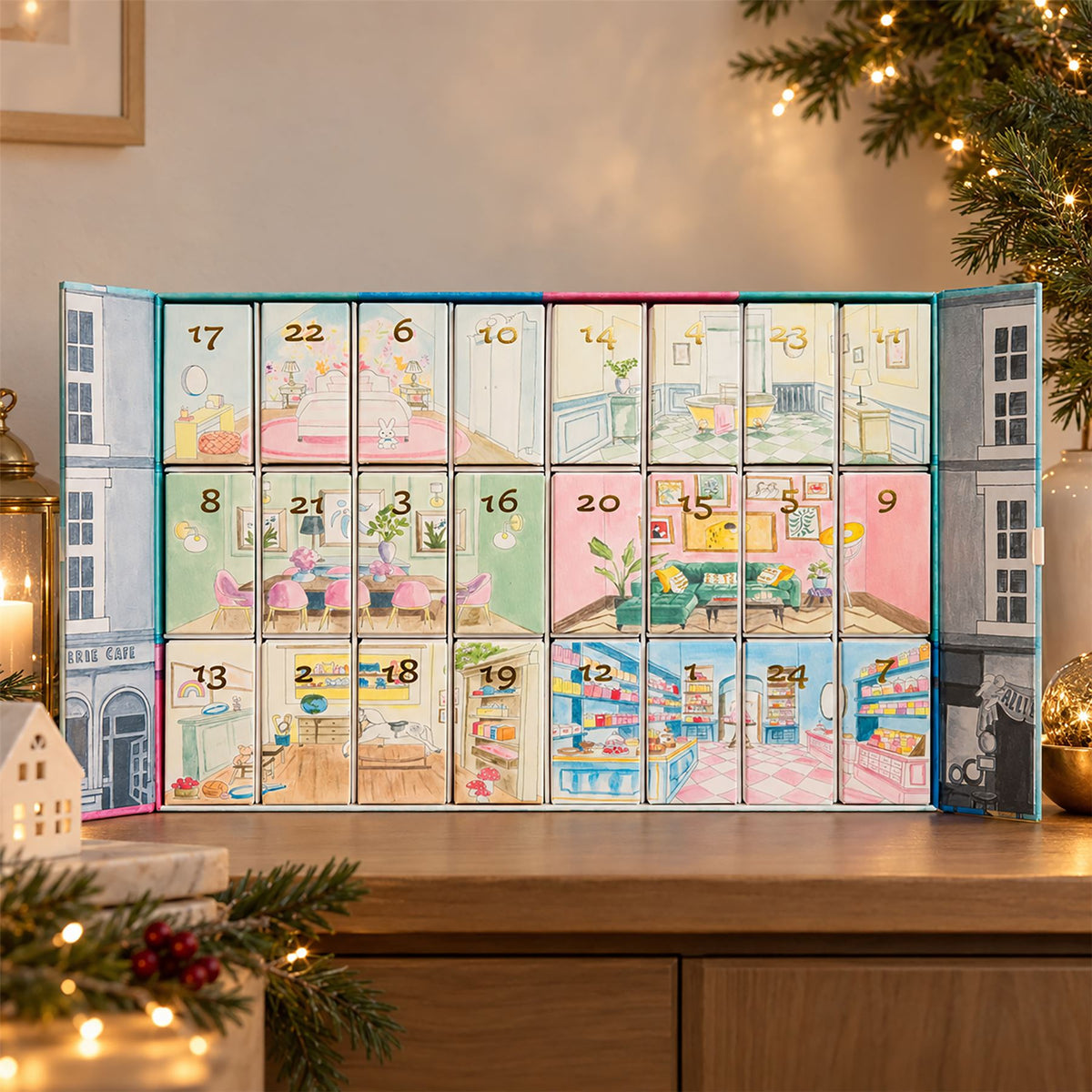 Portobello Chocolate Christmas Advent Calendar, Luxury Handmade Melt Chocolates Advent Calendar - Tophatter Daily Deals