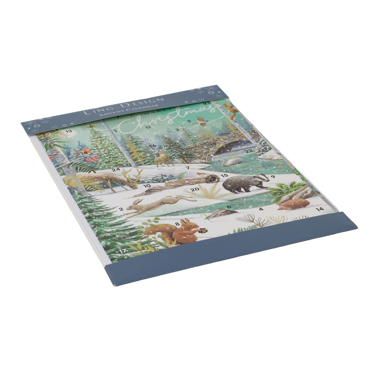 Festive Christmas Advent Calendar | Winter Flora & Fauna Advent Calendar Advent Calendar - Tophatter Daily Deals