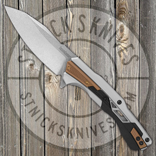 Kershaw Knives Endgame - KVT Bearings - Black GFN and Stainless Handle - D2 Blade - 2095 FOLDING KNIVES - Tophatter Daily Deals