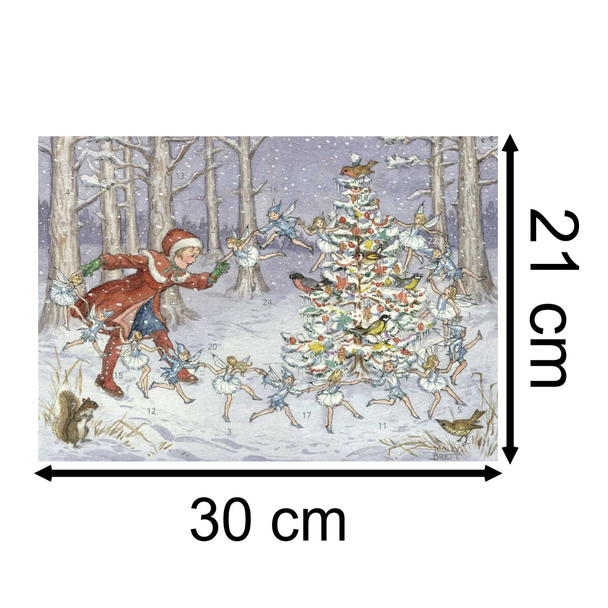 Snow Fairies Christmas Advent Calendar | Traditional Picture Advent Calendar Advent Calendar - Tophatter Daily Deals
