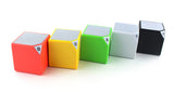 Bluetooth Speaker Rubik's Cube Small Square Speaker White 0 - Tophatter Daily Deals