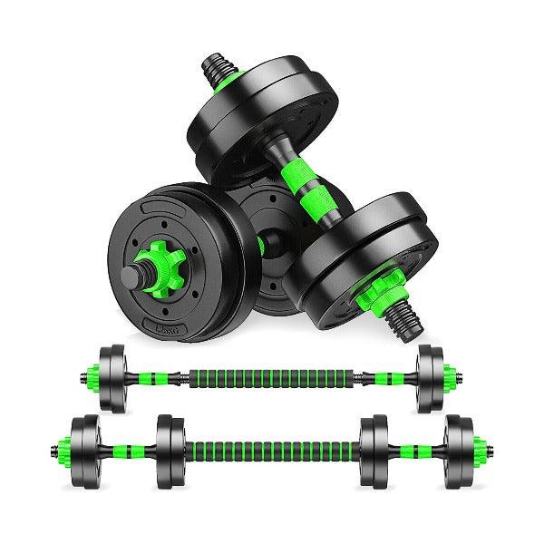 20 Kg Adjustable Dumbbells Set - 20kg Gym Weights Dumbbells and Barbel Set Adjustable Weights Indoor/outdoor, Best Option for Home Gyms Sports & Outdoor - Tophatter Daily Deals