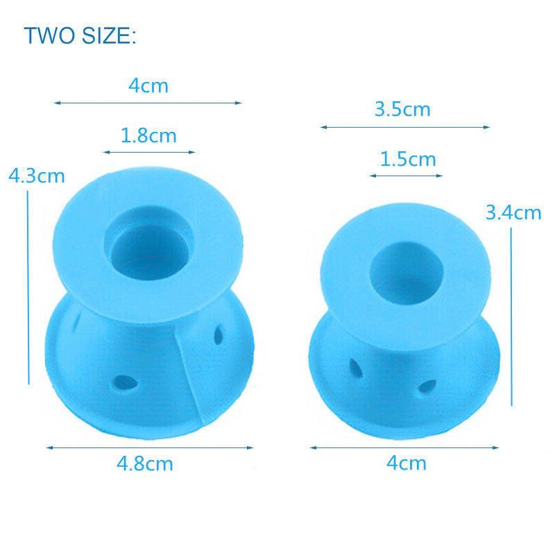 Silicone Hair Curlers - Spoolies Hair Curlers UK 20/40PCS No Heat Silicone DIY Soft Magic Hair Curlers Rollers Care Heatless Clip Hair Care - Tophatter Daily Deals
