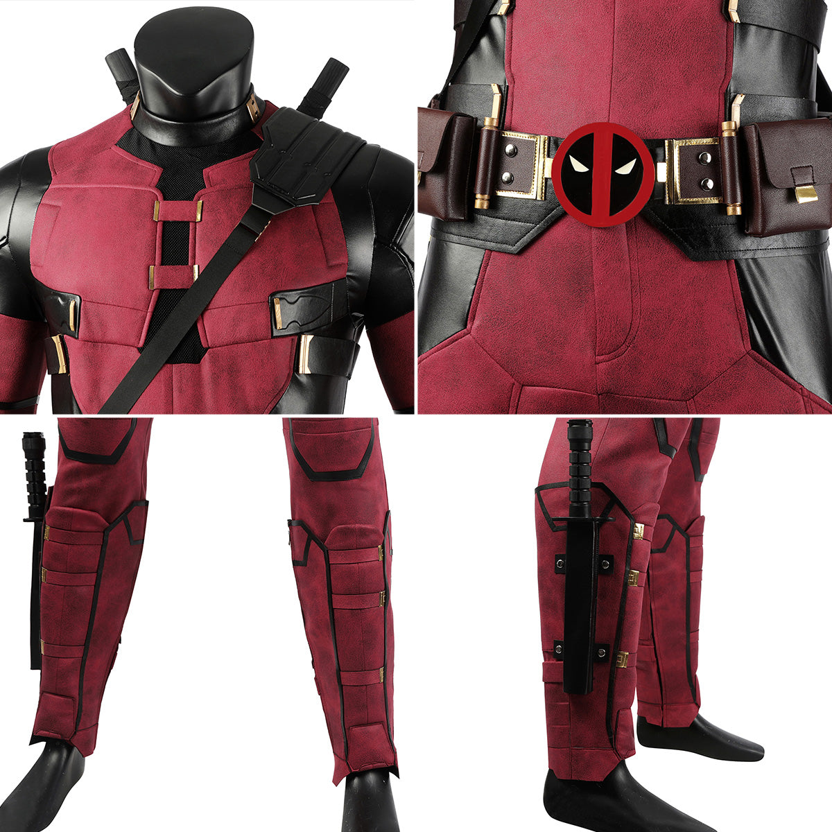 [In stock] Deadpool 3 Wolverine and Deadpool Wade Winston Wilson Cosplay Costume Costume - Tophatter Daily Deals