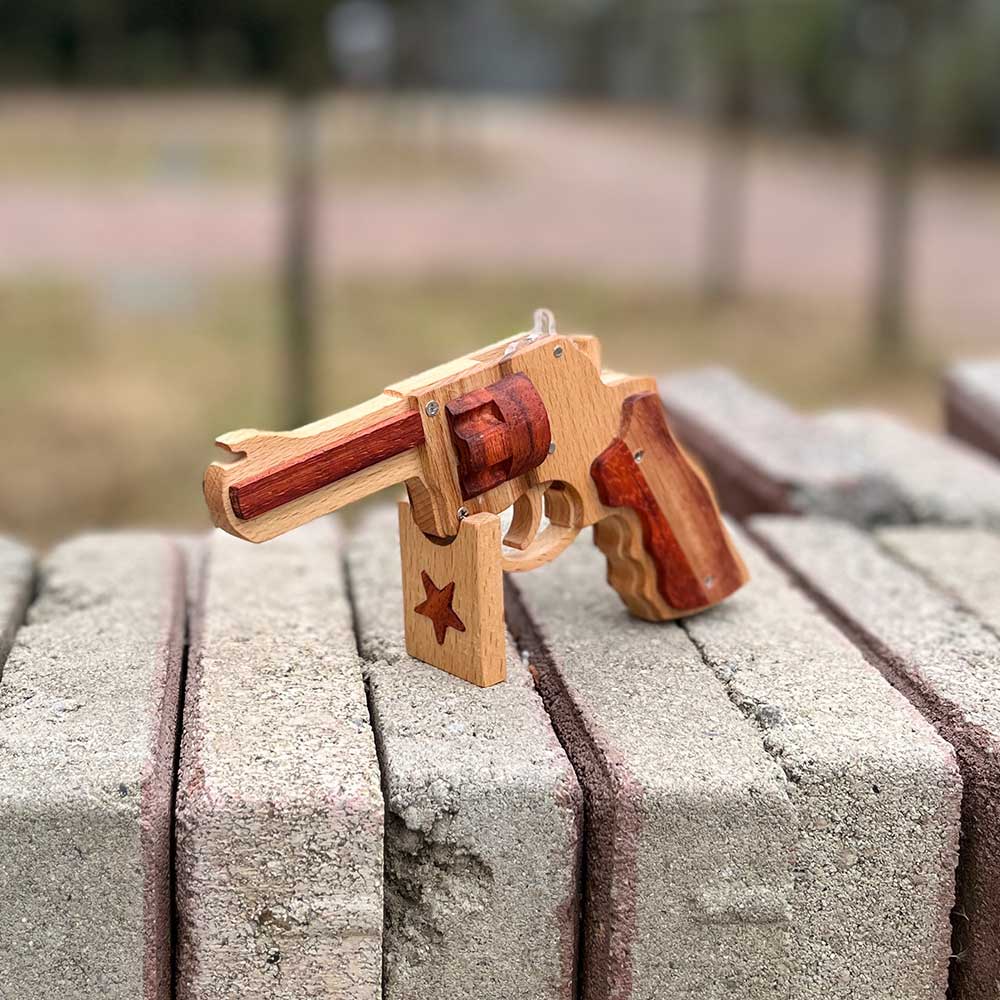 S&W 625 Revolver Rubber Band Gun Wooden Model - Tophatter Daily Deals