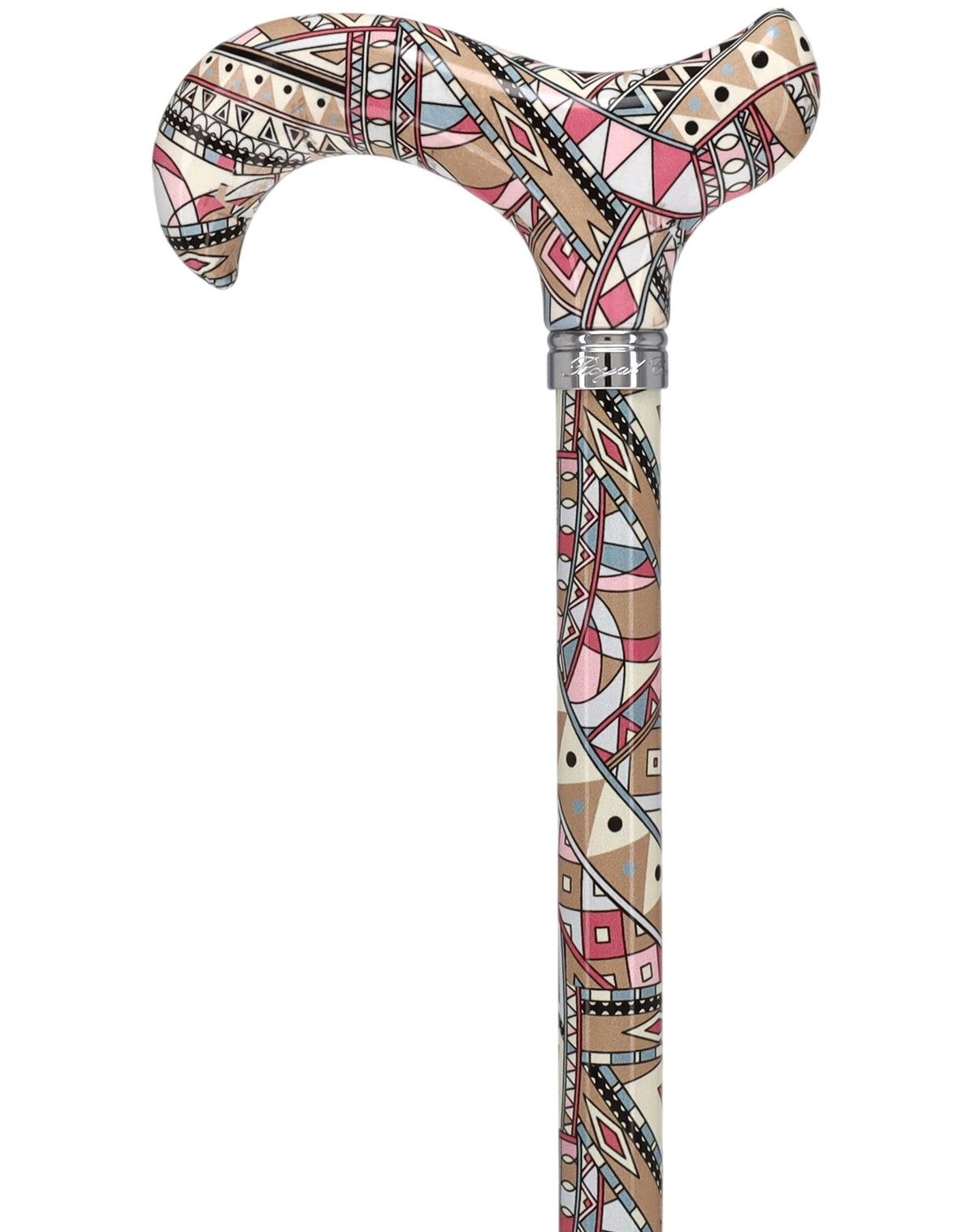 Majestic Style Designer Cane: Luxury Silk Scarf Option Adjustable Walking Canes - Tophatter Daily Deals