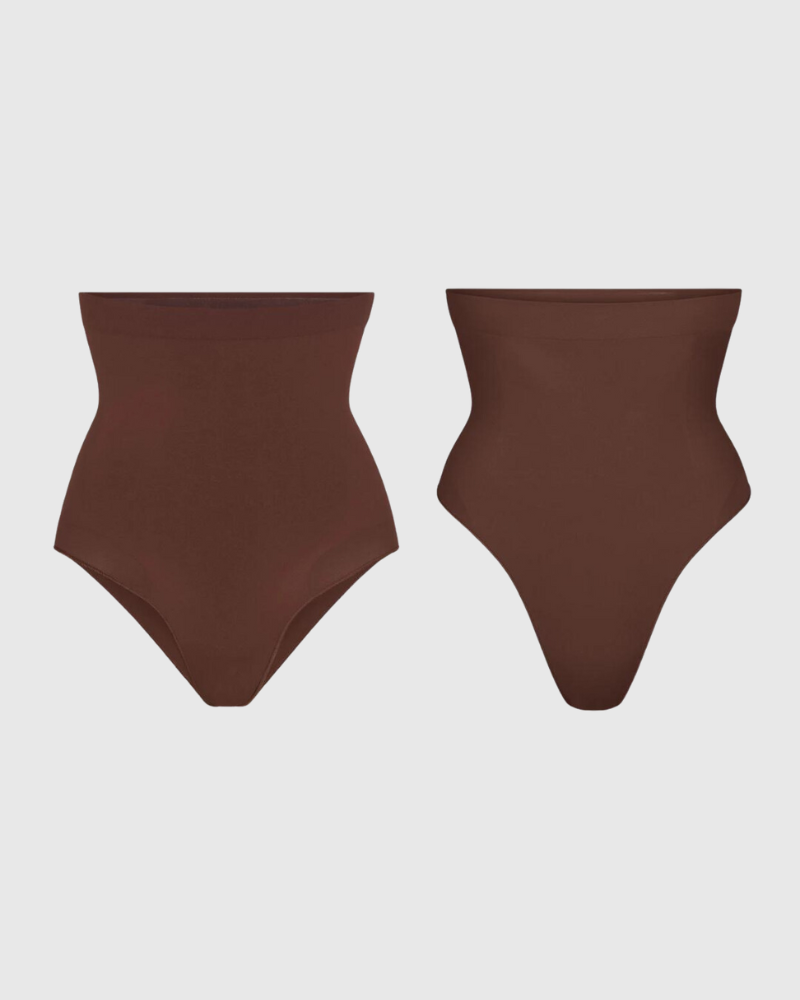 Revenge Body Tummy Control Panties (2 Pack) Mocha 1 Original + 1 Thong Underwear - Tophatter Daily Deals