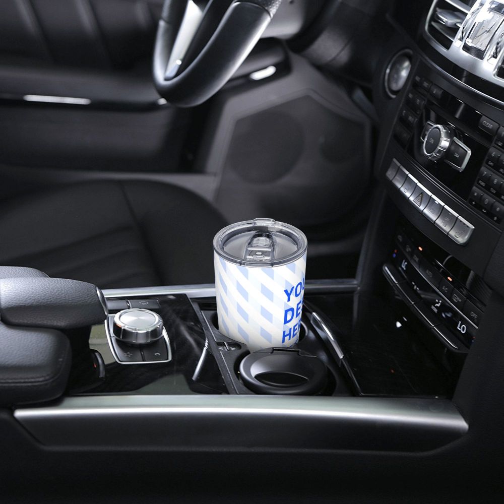 20oz Stainless Steel Car With Straw Cup 7 - Tophatter Daily Deals