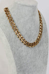 Thick Curb Chain Stainless Steel Necklace Gold One Size Necklaces - Tophatter Daily Deals