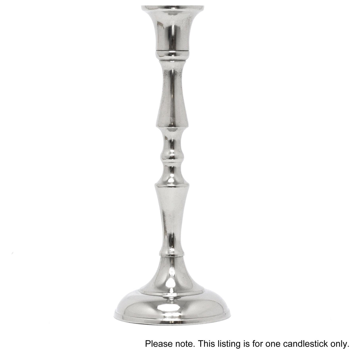 Silver Metal Dinner Table Pillar Candlestick Candle Holder Decoration - Design Varies Candlestick - Tophatter Daily Deals
