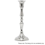 Silver Metal Dinner Table Pillar Candlestick Candle Holder Decoration - Design Varies Candlestick - Tophatter Daily Deals