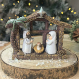 Mini Christmas Nativity Scene | Nativity Set with Baby Jesus, Mary & Joseph Nativity Set - Tophatter Daily Deals
