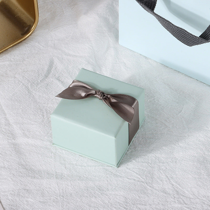 Bowknot Jewelry Box Necklace Jewelry Gift Paper rim Ring 0 - Tophatter Daily Deals