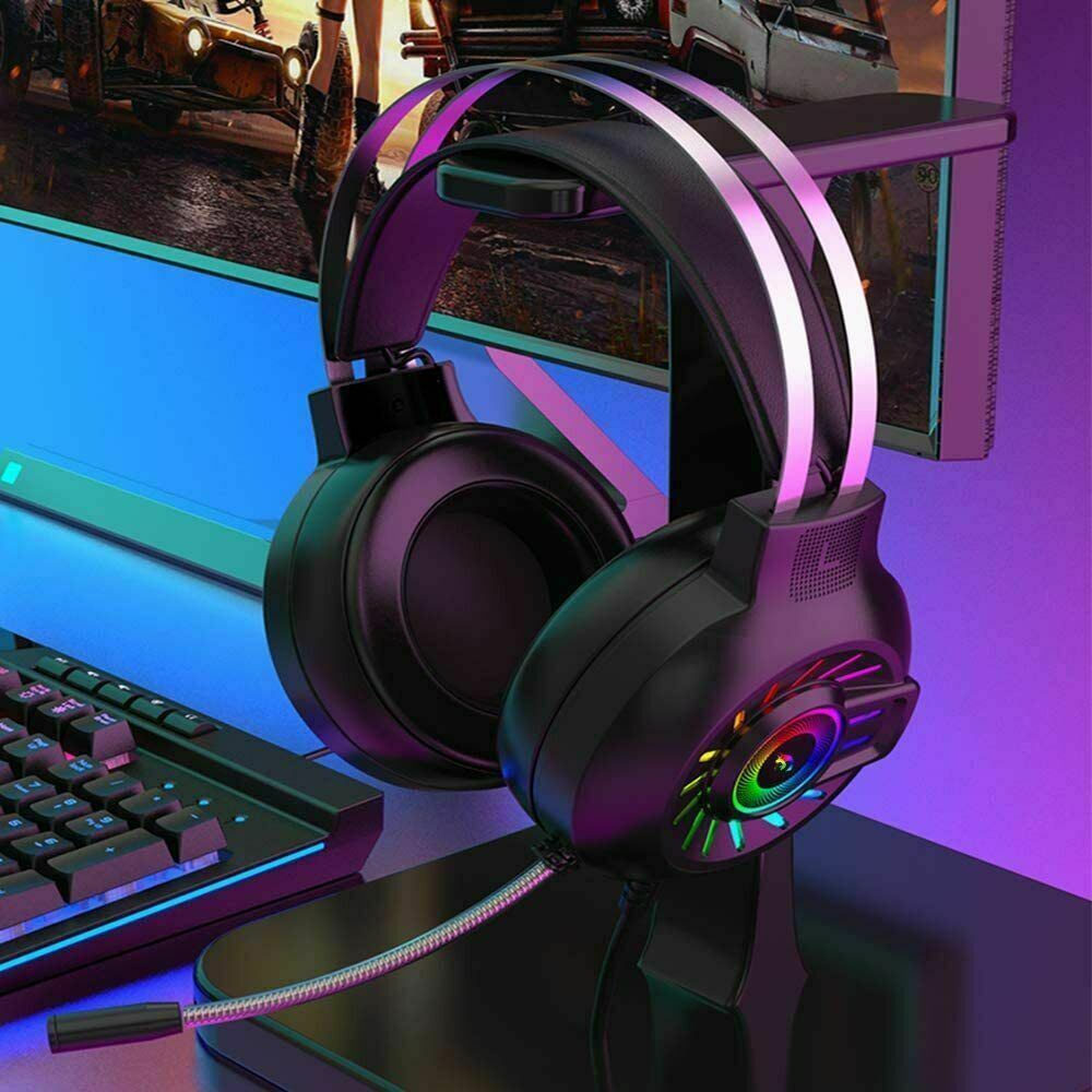 3.5mm Gaming Headset With Mic Headphone For PC Laptop Mac Nintendo PS4 Xbox One 5 - Tophatter Daily Deals