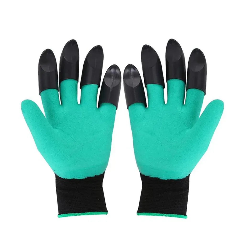 Claw Gardening Gloves Green 1x Pair of Gloves Gardening Gloves - Tophatter Daily Deals