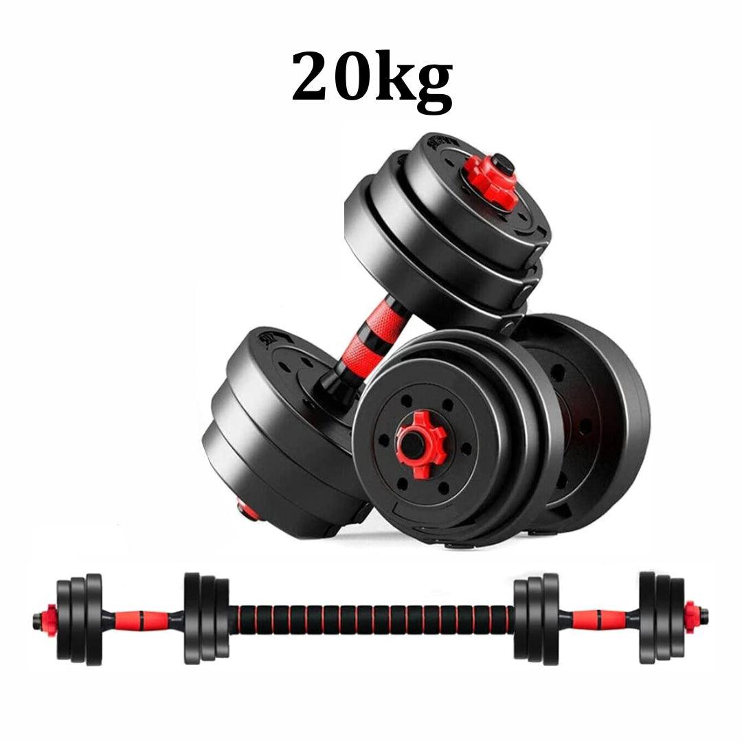 Dumbbell with Adjustable Weight - Adjustable Dumbbell with Nylon Wrapped Plate and Quick Weight Change Handle Safe Exercise & Fitness - Tophatter Daily Deals