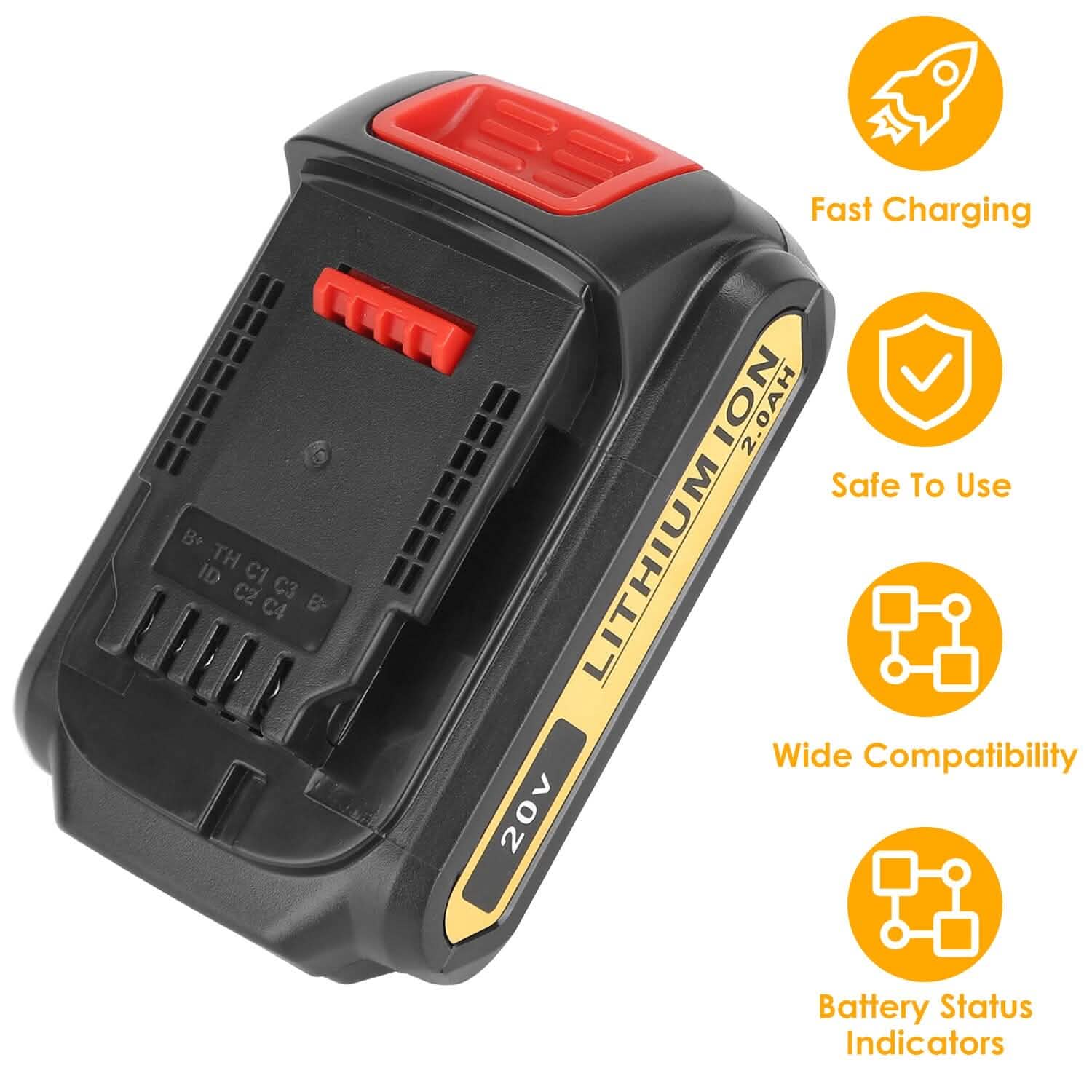 20V Replacement Battery Fit for Dewalt DCB Home Improvement - Tophatter Daily Deals