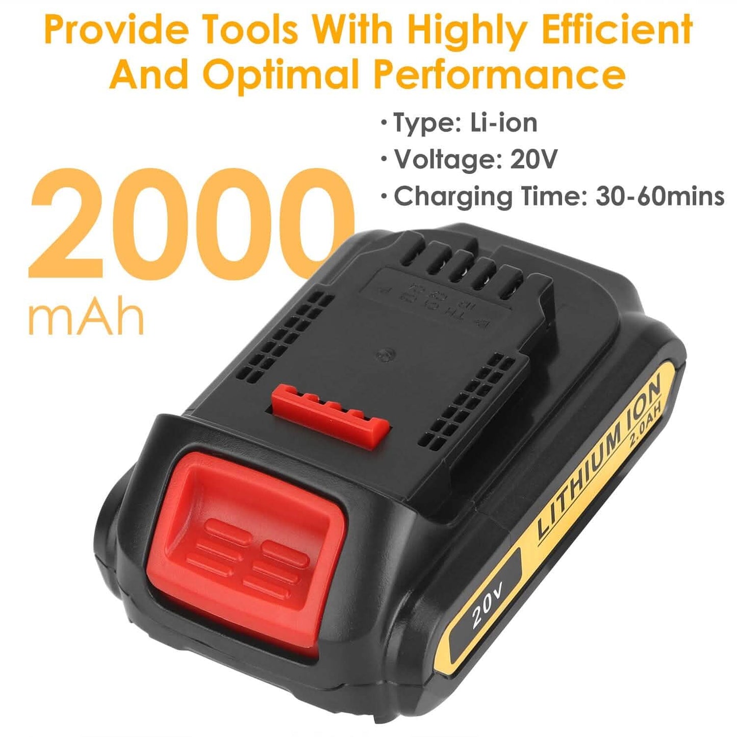 20V Replacement Battery Fit for Dewalt DCB Home Improvement - Tophatter Daily Deals