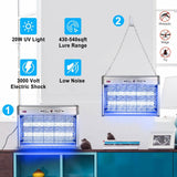 20W Electric Fly Bug Zapper Mosquito Insect Killer Pest Control - Tophatter Daily Deals
