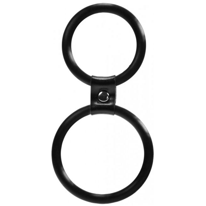 Me You Us Dual Rings Shaft and Balls Ring – Silicone Ring > Cock Ring > Single - Tophatter Daily Deals
