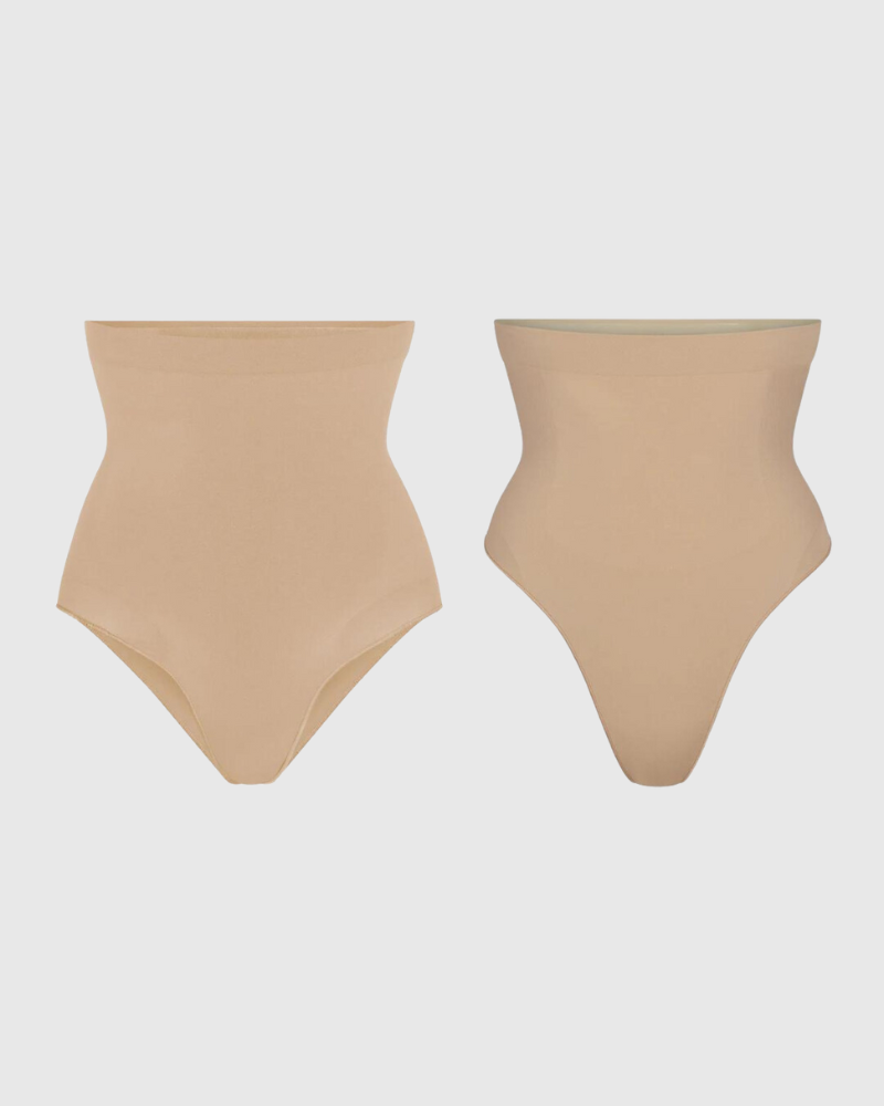 Revenge Body Tummy Control Panties (2 Pack) Bomb Beige 1 Original + 1 Thong Underwear - Tophatter Daily Deals