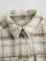 Oversized Womens Long Coat - Shirt Style, Tweed, For City 3D Changing Face Moving Picture Frame - Tophatter Daily Deals