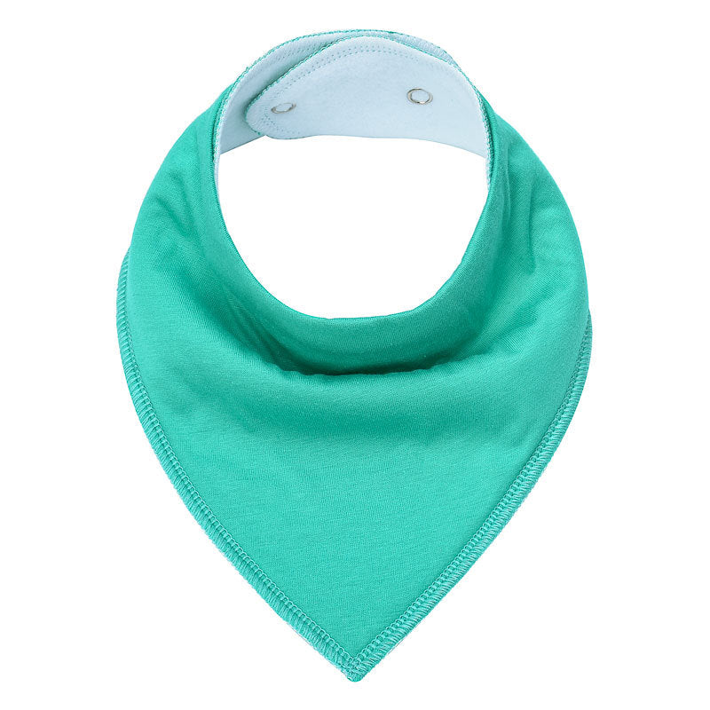 Baby solid color triangle scarf Green 0 - Tophatter Daily Deals