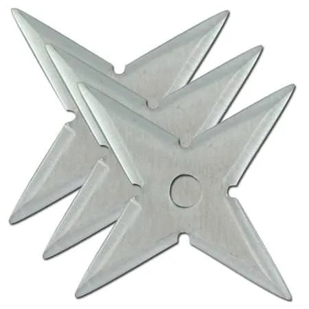 Naruto Metal Shuriken 3pcs Star Silver - Tophatter Daily Deals