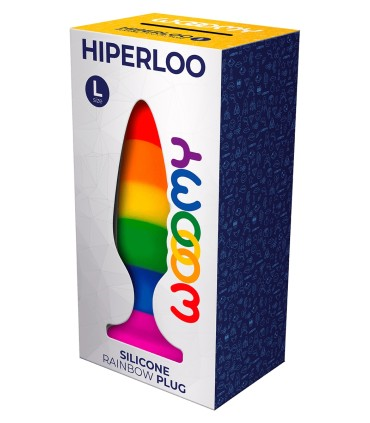 Wooomy Hiperloo Silicone Rainbow Plug Large 13.1 cm Premium Hypoallergenic Anal Toy > Anal Range > Butt Plugs - Tophatter Daily Deals
