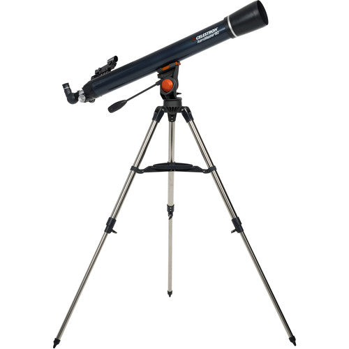 Celestron AstroMaster 90AZ 90mm f/11.1 Refractor Telescope - Tophatter Daily Deals