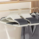 10-Pack: Heavy-Duty Plastic Anti-Skid Clothes Hangers Storage & Organization - Tophatter Daily Deals