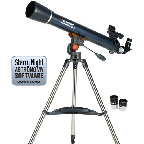 Celestron AstroMaster LT 70AZ Telescope - Tophatter Daily Deals
