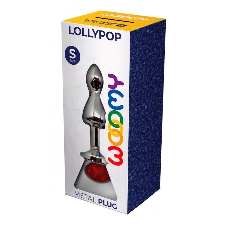 WOOOMY Lollypop Double Ball (Red) – Small Metal Butt Plug 8.5 cm > Anal Range > Butt Plugs - Tophatter Daily Deals
